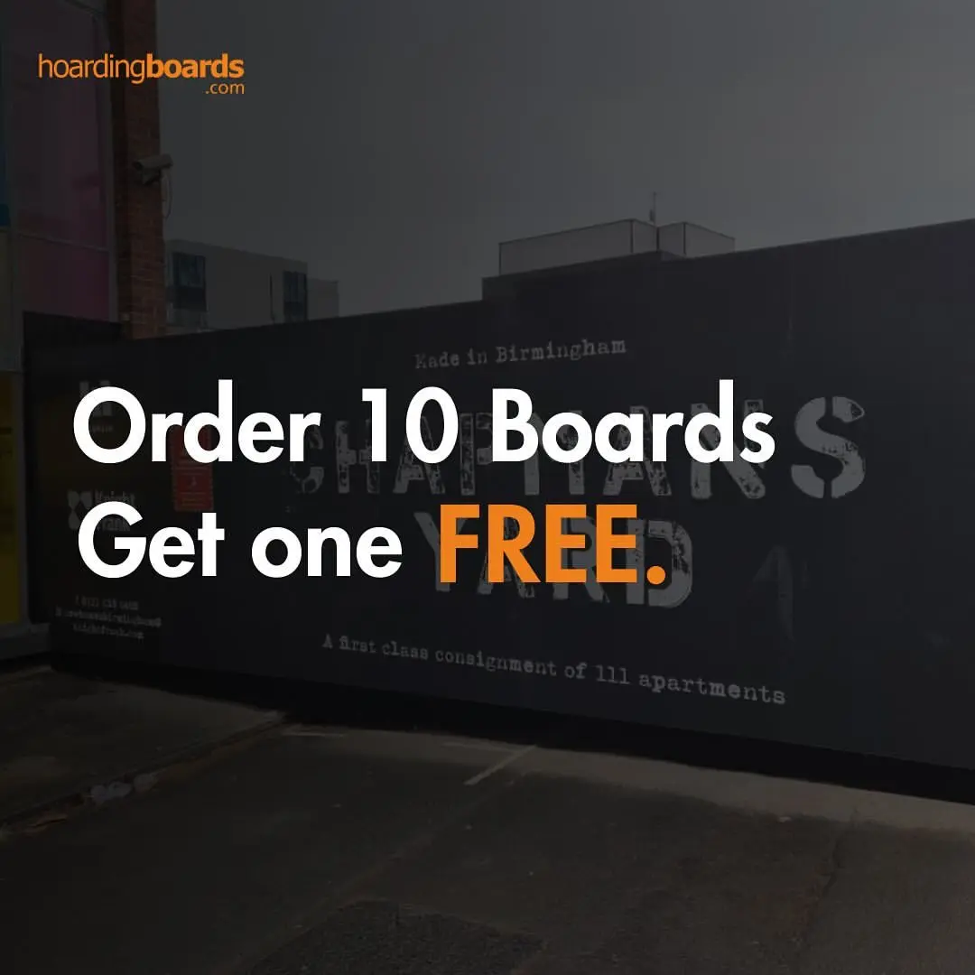 Don’t miss out! 🎉 Buy 10 hoarding boards and get 1 FREE! Perfect time to lev...