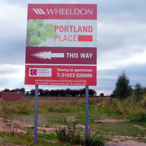 construction hoarding board