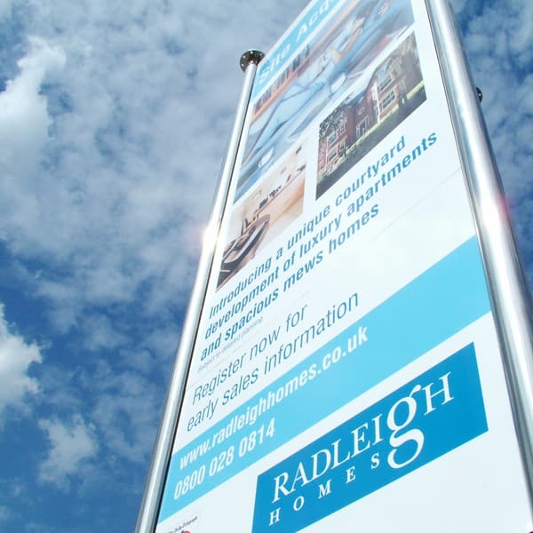 construction site signage, building site signs, stacker signs